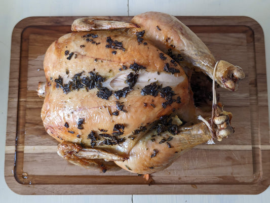 Roasted chicken with herbs